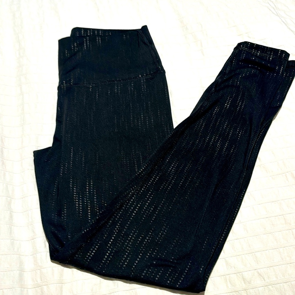 Black leggings with silver detail